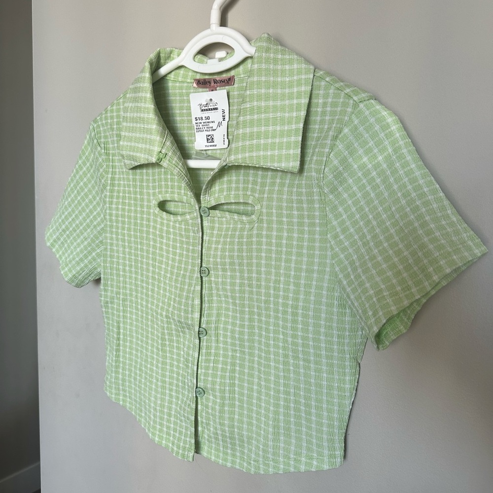 Bailey Rose Cutout Polo size M